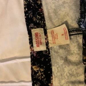 Women’s floral corduroy skirt